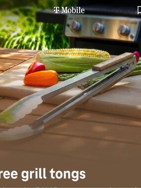 Brand NEW T-Mobile grill tongs for Cooking summer  ready to ship bbq cook out
